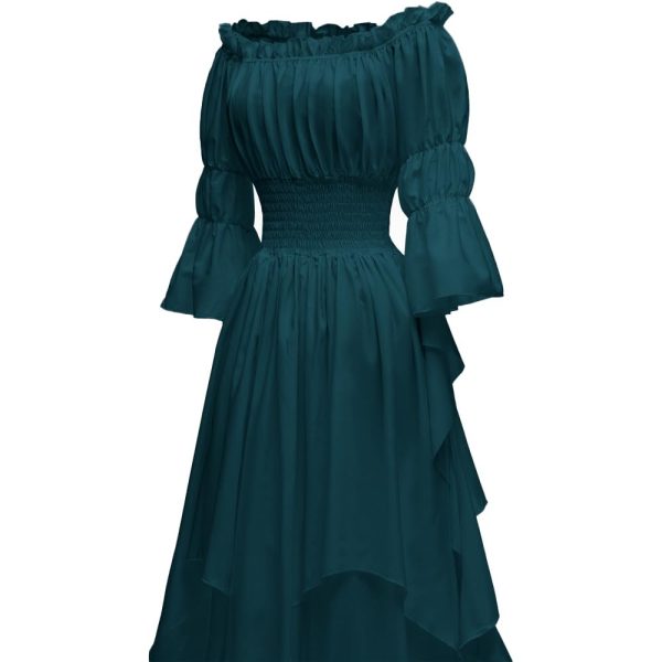 Women's Gothic Witch Dress Medieval Renaissance Costume Victorian Dress
