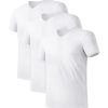 Men's Undershirts Micro Modal Ultra Soft T-Shirts Stretch Moisture-Wicking Crewneck/V-Neck Tees for Men, 3-Pack