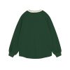 Patchwork Crewneck Sweatshirt Oversized Vintage Letter Long Sleeve T-Shirt Graphic Top for Men Streetwear