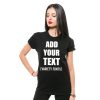 Custom T-Shirt Add Your Text Personalized T Shirt for Men & Women Cotton Tee