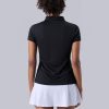 3 Pack Women's Athletic Dry Fit Polo Shirts, Wicking Short Sleeve Collared Golf T Shirt Tennis Tops