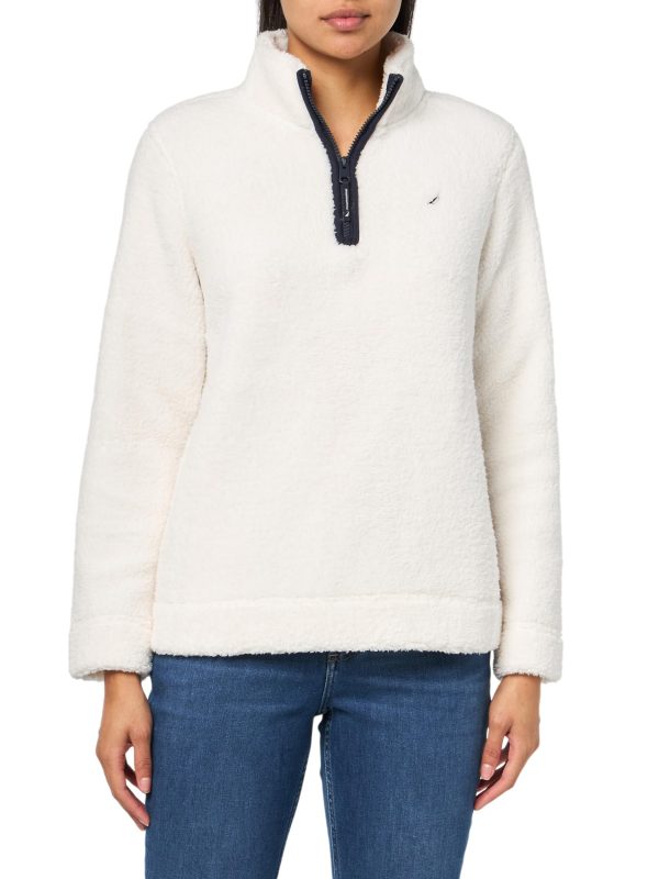 Women's Mockneck Fleece Sweater Pullover