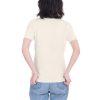 Short Sleeve Crewneck Sweater Top 100% Cashmere Jewel Neck Pullover Tee for Women