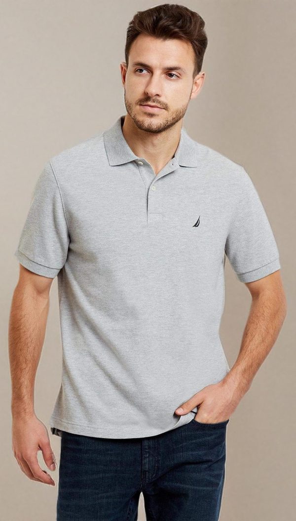 Men's Classic Short Sleeve Solid Performance Deck Polo Shirt