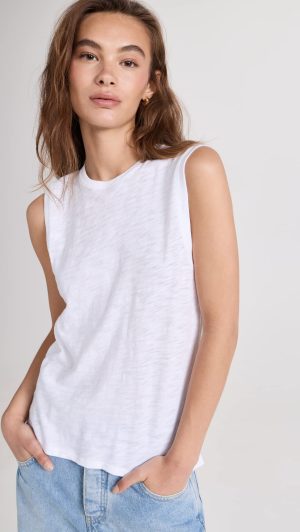 ATM Women's Sleeveless Schoolboy Tee