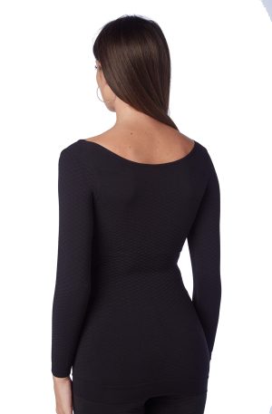 Flat Knit K1 Long-Sleeved Women Compression Vest to Alleviate The discomforts of Lipoedema, Lymphoedema