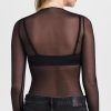 Women's Chic Mesh Long Sleeve Tee Tu115