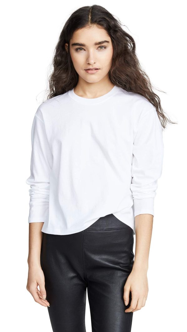 womens Classic Jersey Long Sleeve Boy Tee