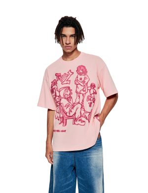 Oversized Graphic Tees Y2k Vintage Tops for Men Women Streetwear Unisex T Shirts