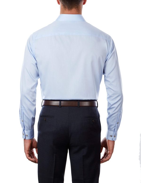 Men's Dress Shirt Regular Fit Non Iron Herringbone