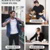 Men's Undershirts Micro Modal Ultra Soft T-Shirts Stretch Moisture-Wicking Crewneck/V-Neck Tees for Men, 3-Pack