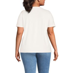 Women's Relaxed American-Grown Supima Cotton Crew Neck T-Shirt