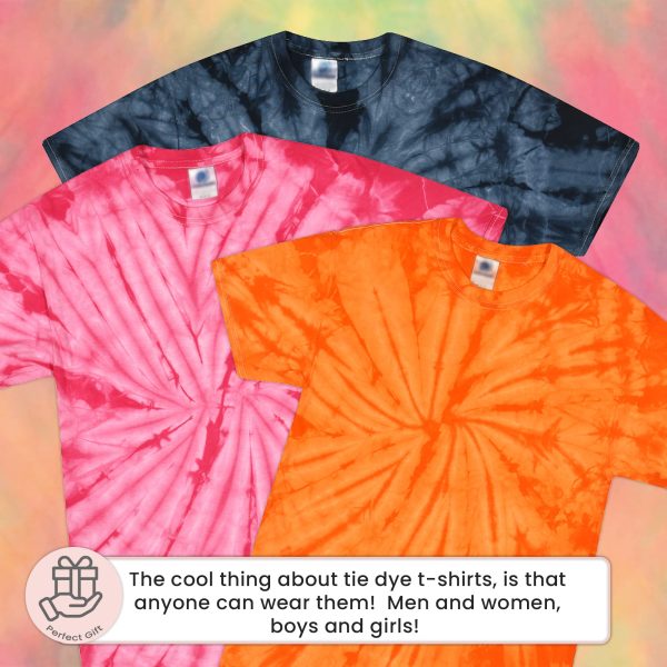 Tie Dye Shirt Women Tops, Tie Dye Shirts for Men, Teens, Tie Dye T Shirts, 100% Cotton in 35 Colors, Sizes S-5XL