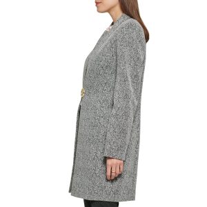 Women's Novelty Metallic Monogram Detail Jacket