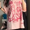 Oversized Graphic Tees Y2k Vintage Tops for Men Women Streetwear Unisex T Shirts