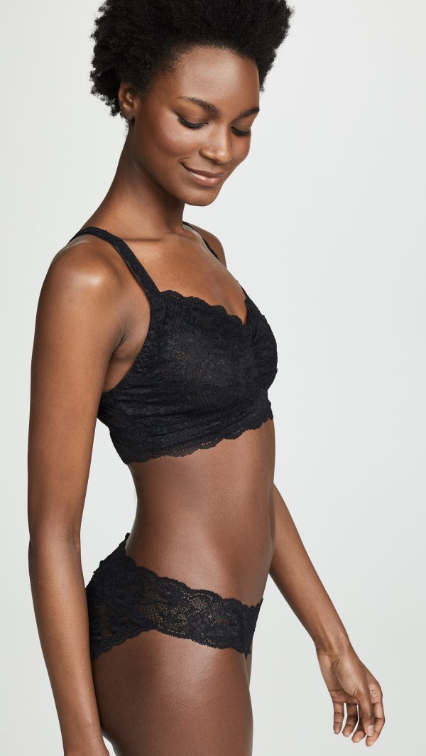 Never Say Never Curvy Sweetie Bralette - Wireless Plus Size Bralette for Women with Support, Adjustable Straps