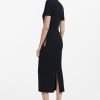 Women's Woman Knit Dress Short Sleeve