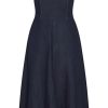 Women's Plus Size Dress - Denim Corset