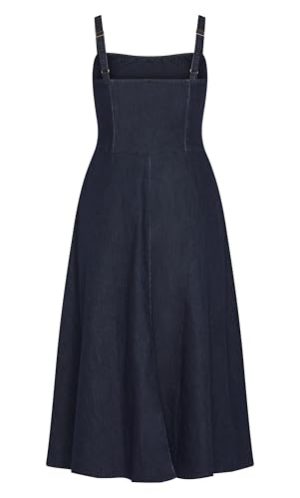 Women's Plus Size Dress - Denim Corset