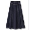 Blue Denim Skirt for Women Summer Waist Midlength Them Look Slim and Elegant