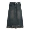 Large Size Denim Skirt for Women in Spring Fat Waist Slim and