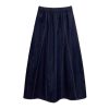 Large Size Flower Denim Skirt for Women in Summer Thin Fat Slim Waist Loose Midlength