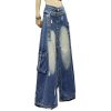 Personalized Waist Midlength Denim Skirt for Womens Spring and Summer Loose Slim