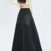 Retro Black Denim Skirt for Women in Spring and Autumn Fat pearshaped Midlength Fishtail
