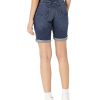 Women's Mid-Rise Slim fit Denim Bermuda Shorts with Pockets