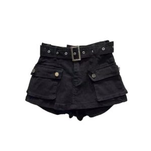 Women's Denim Summer Casual High-Waisted Shorts Skirt