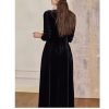 Women's V-Neck Business Dress - Mulberry Silk Comfort Office Shift