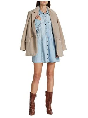 Women's Sammi Denim Mini Dress, Light Indigo, S