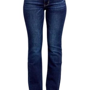 Mid Rise Dark Wash Classic Bootcut, Inseam 32"