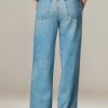 Womens French Terry Wide Leg Sweatpants Jeans Stretch Breathable Comfort Pants for Casual & Workout Y2K Clothes