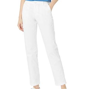 Women's Slim Fit, Straight Leg Stretch Twill Chino Pant