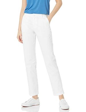 Women's Slim Fit, Straight Leg Stretch Twill Chino Pant