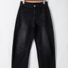Womens Baggy Barrel Jeans High Waisted Wide Leg Boyfriend Denim Ankle Pants
