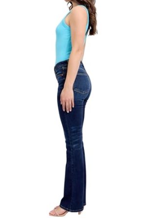 Mid Rise Dark Wash Classic Bootcut, Inseam 32"