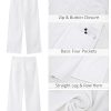 Wide Leg Jeans for Women High Waisted Trendy Jeans Denim Pants Stretchy Baggy with Pockets