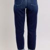 High Waist Boyfriend Jeans for Women | Stretchy Relaxed Fit Denim | Cuffed & Uncuffed Options – 82646