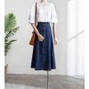 Waisted Denim Skirt for Women in Summer, Slim and Commuting Casual