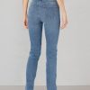 Women's Jeans, Mid Rise Straight Leg Style, Slim Fit