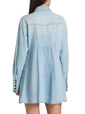 Women's Sammi Denim Mini Dress, Light Indigo, S