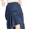 Plus Size Skirt, Denim Tier Skirt