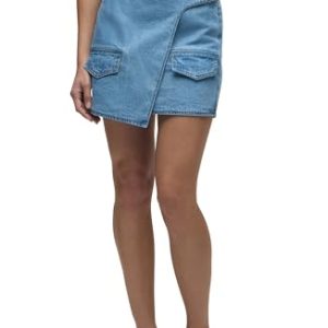 Women's Curved Hem Mini Skirt