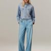 Womens French Terry Wide Leg Sweatpants Jeans Stretch Breathable Comfort Pants for Casual & Workout Y2K Clothes