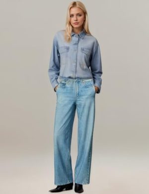 Womens French Terry Wide Leg Sweatpants Jeans Stretch Breathable Comfort Pants for Casual & Workout Y2K Clothes