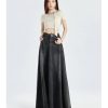 Waist Slim Denim Skirt for Women in Summer American Retro Long Fishtail