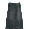 Large Size Denim Skirt for Women in Spring Fat Waist Slim and