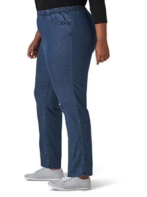 Women's Plus Size Stretch Elastic Waist Pull-On Pant